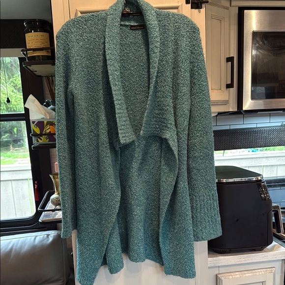 Moda International Women's Teal beautiful Open Front Sweater ✨ - Picture 1 of 3
